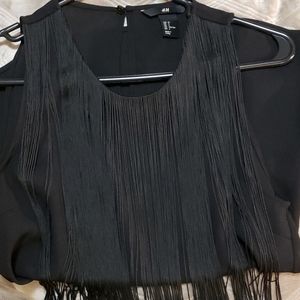 H&M Fringe Sleeveless Top